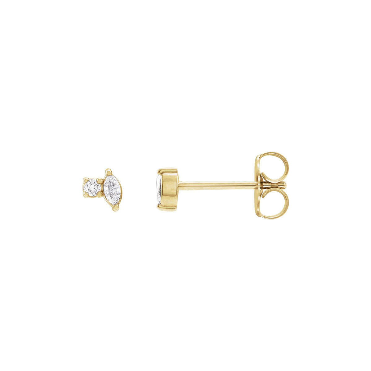 Natural Diamond Accented Stud Earrings