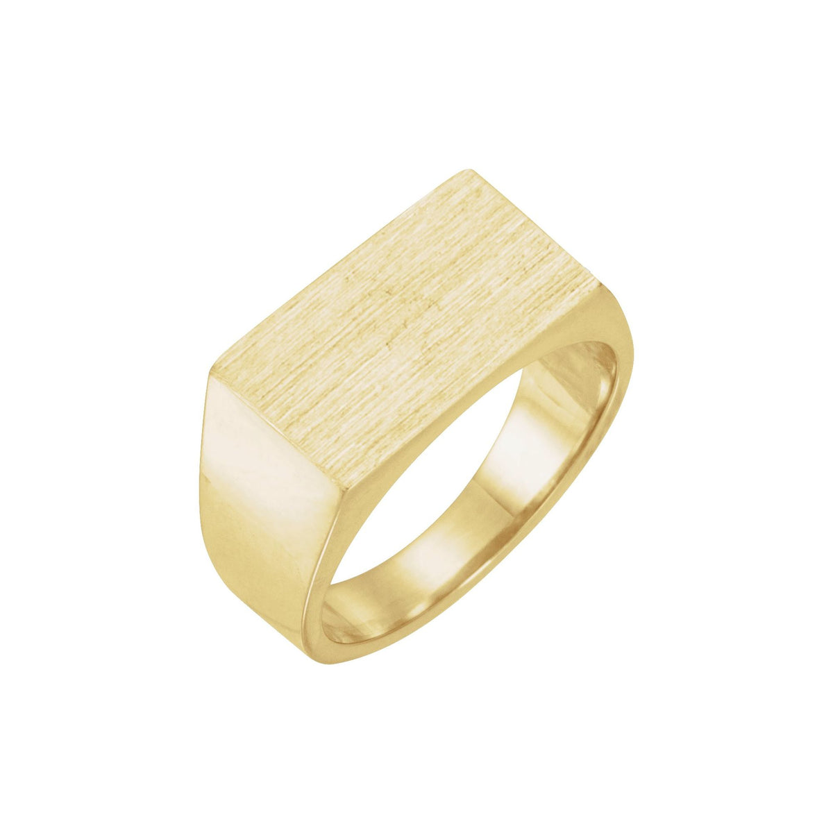 15x9 mm Rectangle Signet Ring