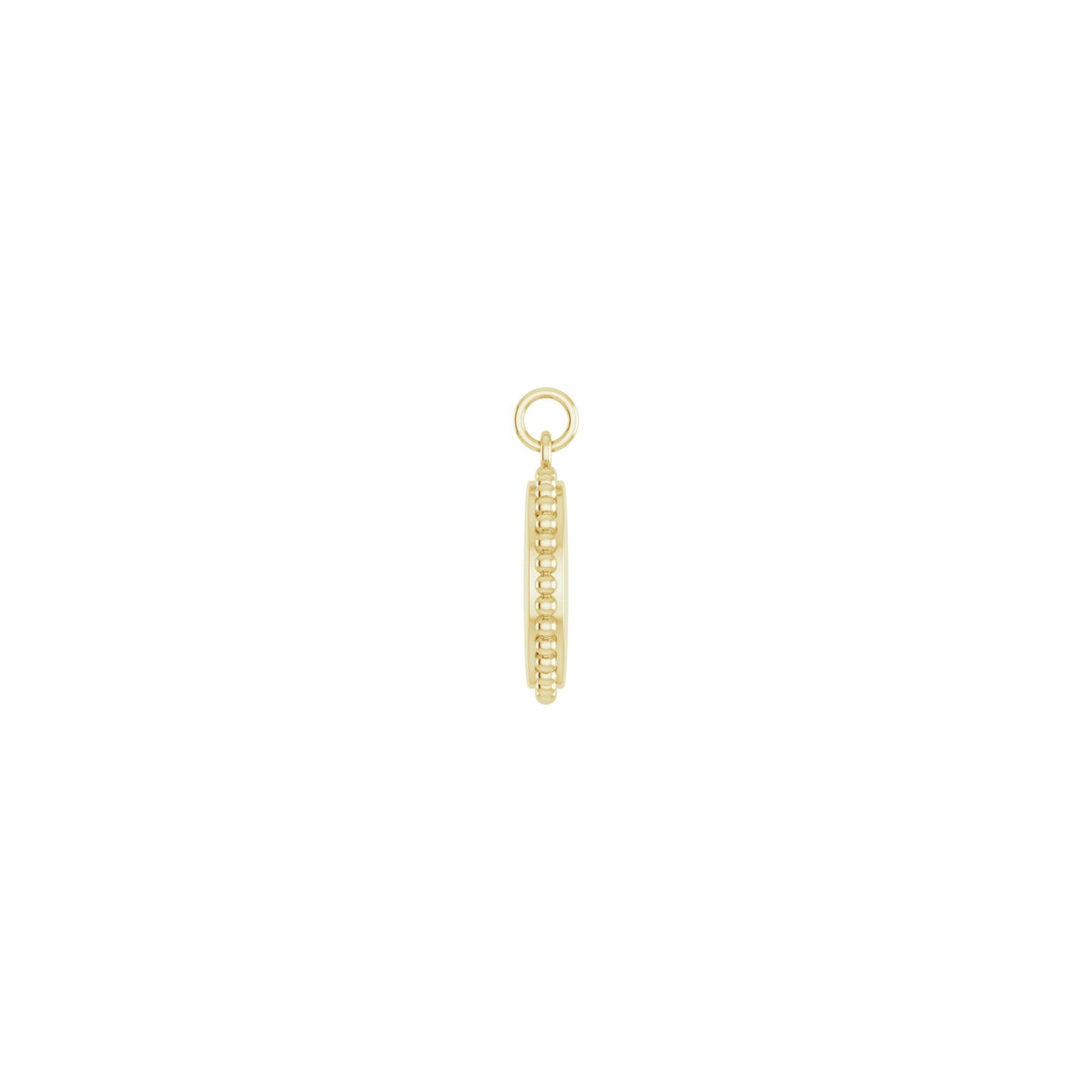 Engravable Round Beaded Charm/Pendant