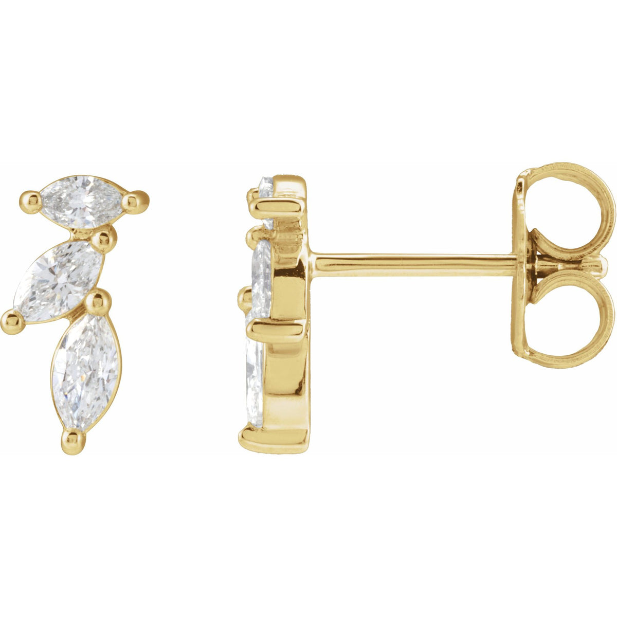 Natural Diamond Accented Earrings
