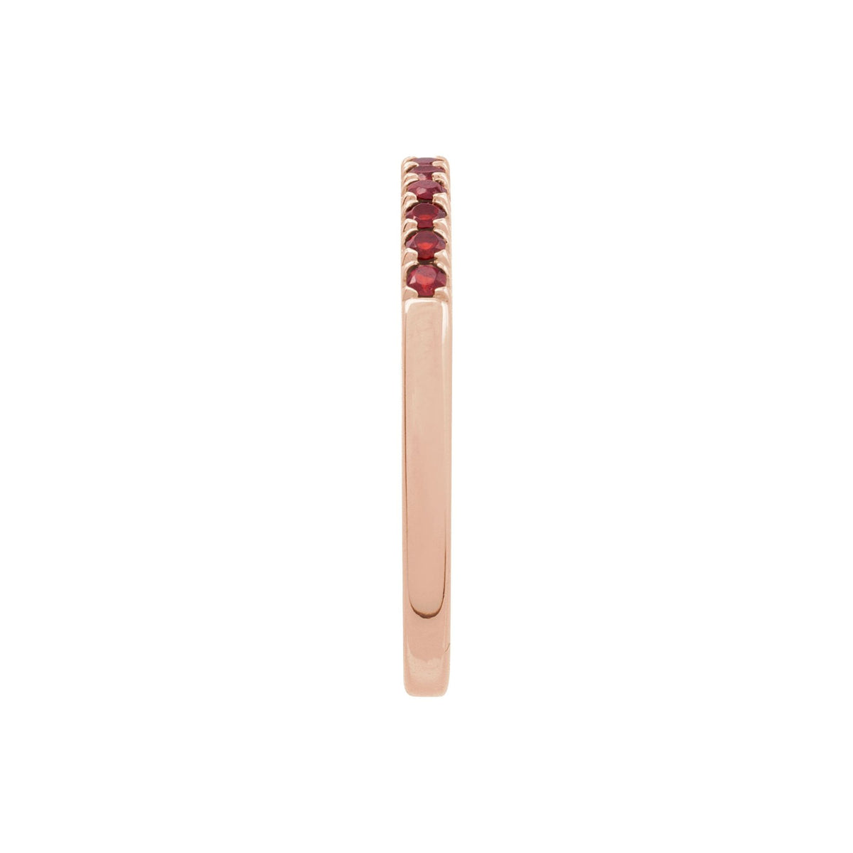 Natural Mozambique Garnet Stackable Ring
