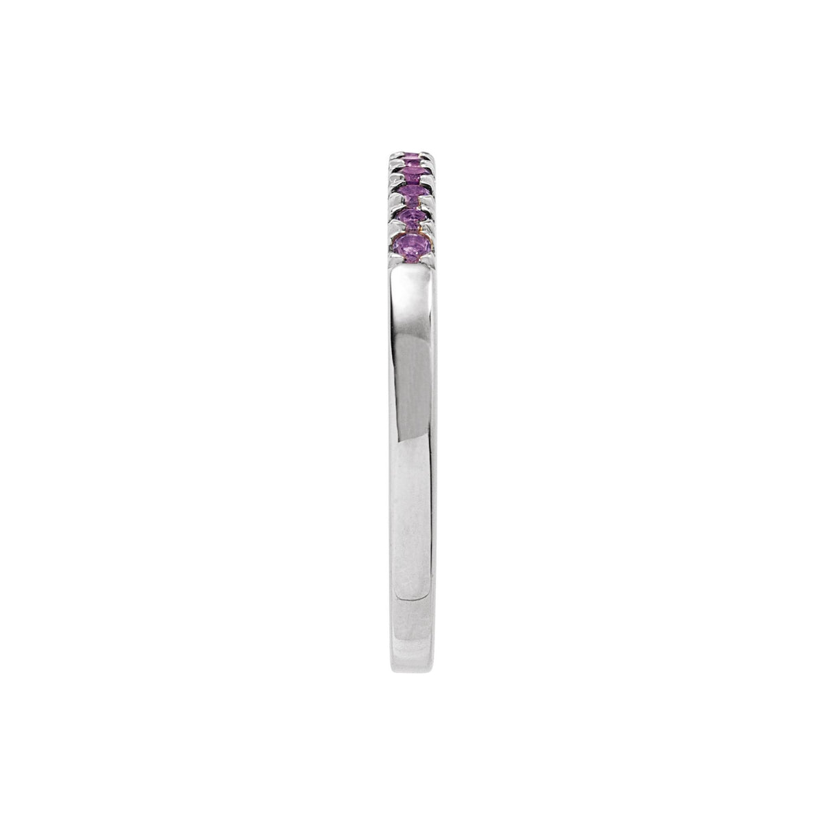 Natural Amethyst Stackable Ring