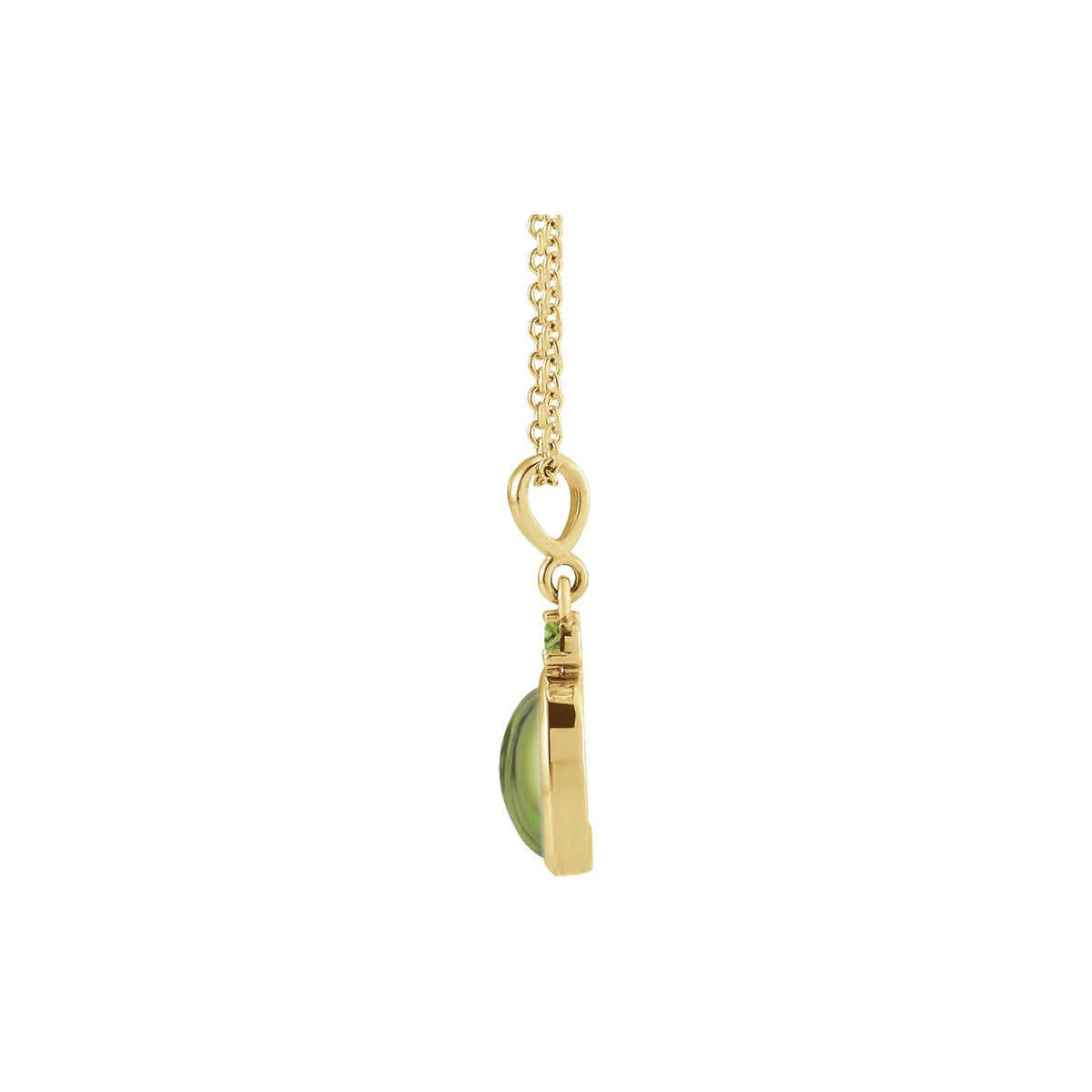 5x3 mm Natural Peridot 16-18" Necklace