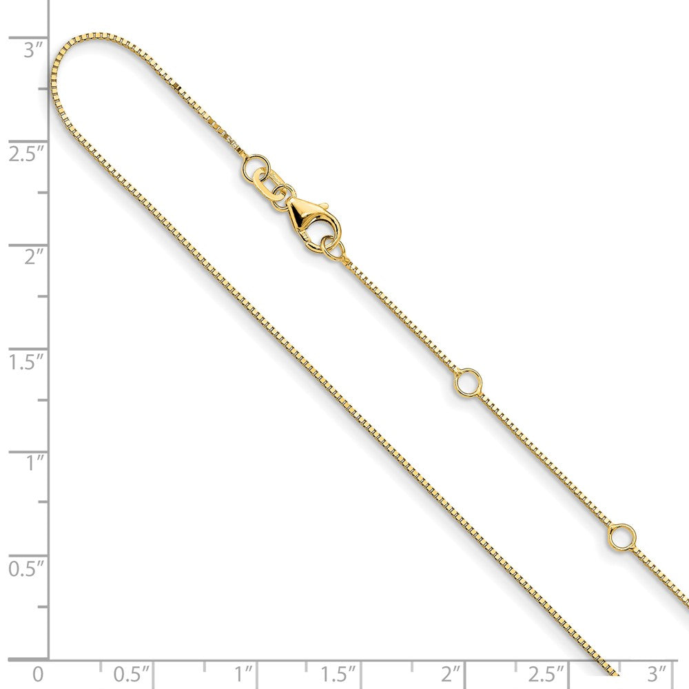.7mm Box 1in+1in Adjustable Chain