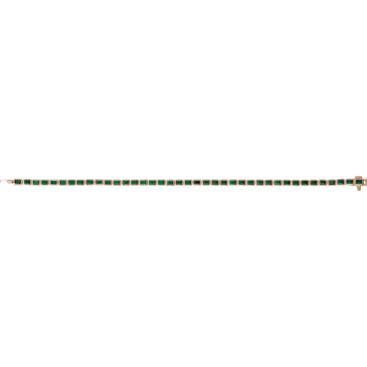 Natural Tsavorite Garnet Line 7" Bracelet