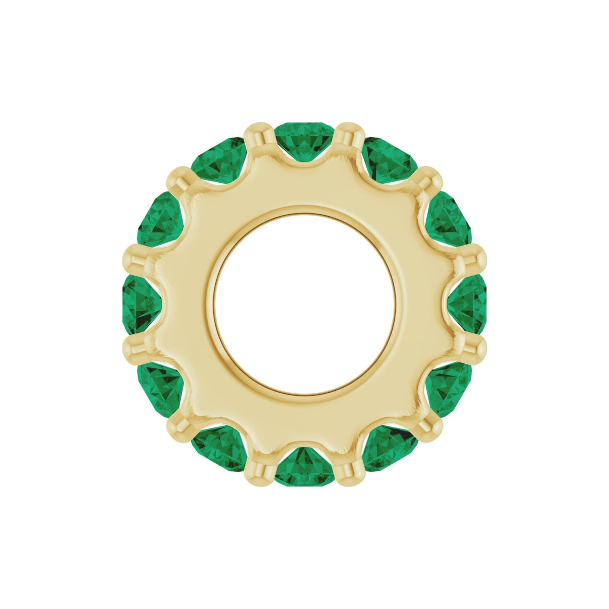 Natural Emerald Spacer Charm/Pendant
