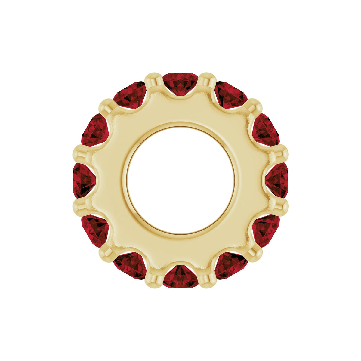 Natural Mozambique Garnet Spacer Charm/Pendant