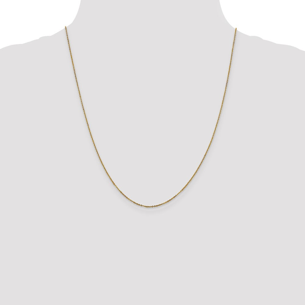 1.1mm Flat Cable Chain - Yellow Gold