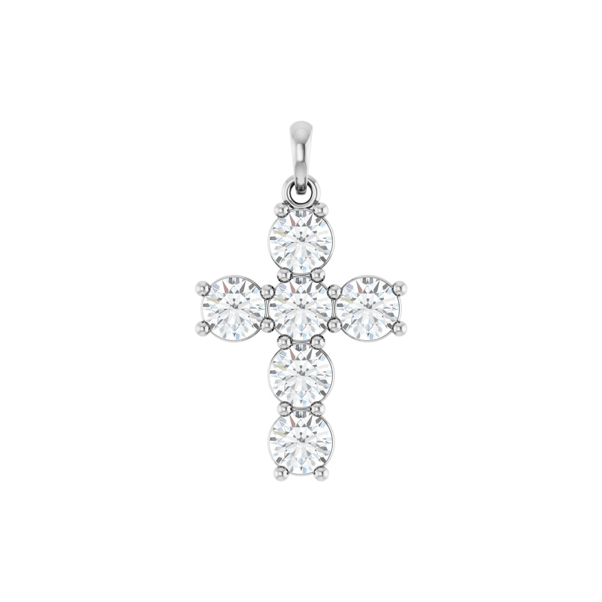 Natural Diamond Accented Cross Necklace or Pendant