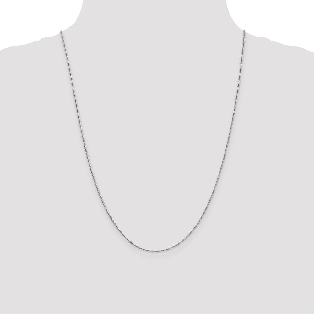 .9mm Round Snake Chain - White Gold