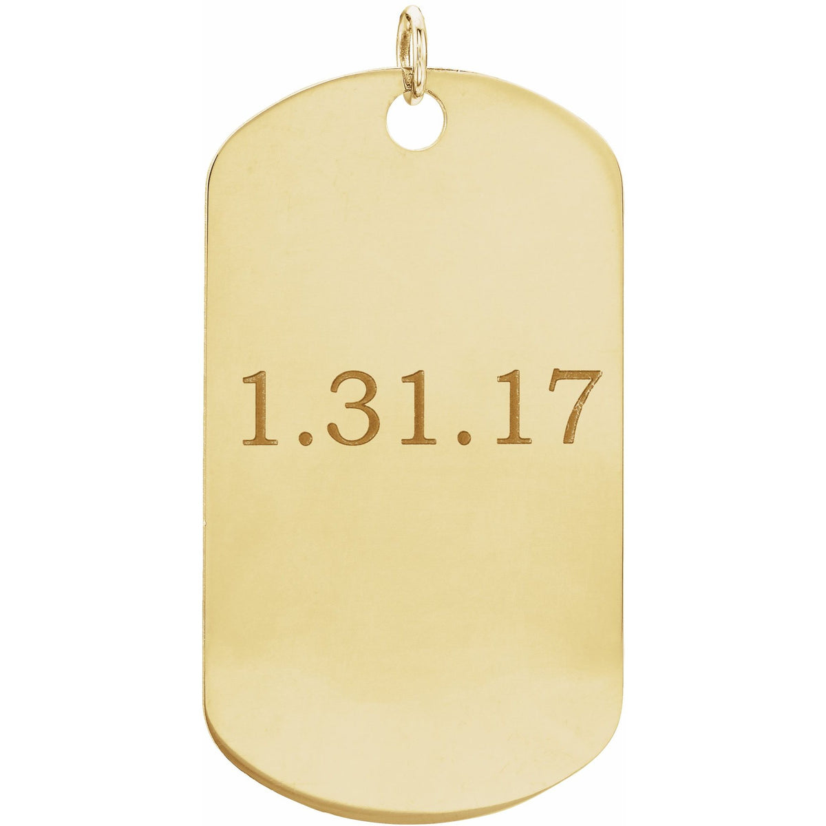 Engravable Dog Tag Pendant
