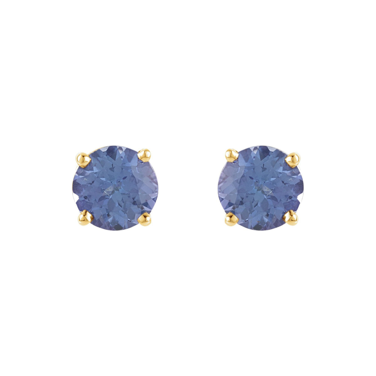 5 mm Natural Tanzanite Earrings