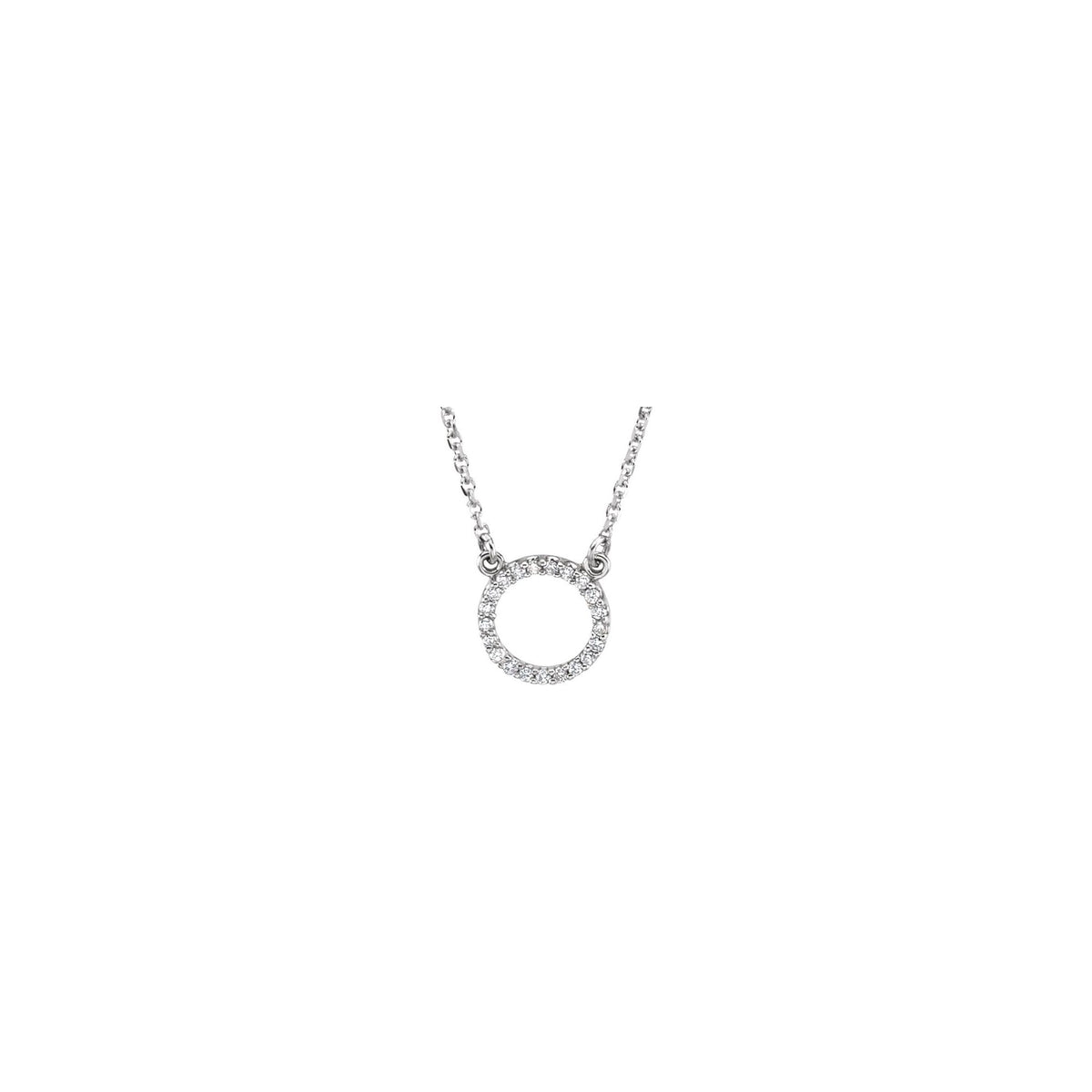 Natural Diamond Circle Necklace