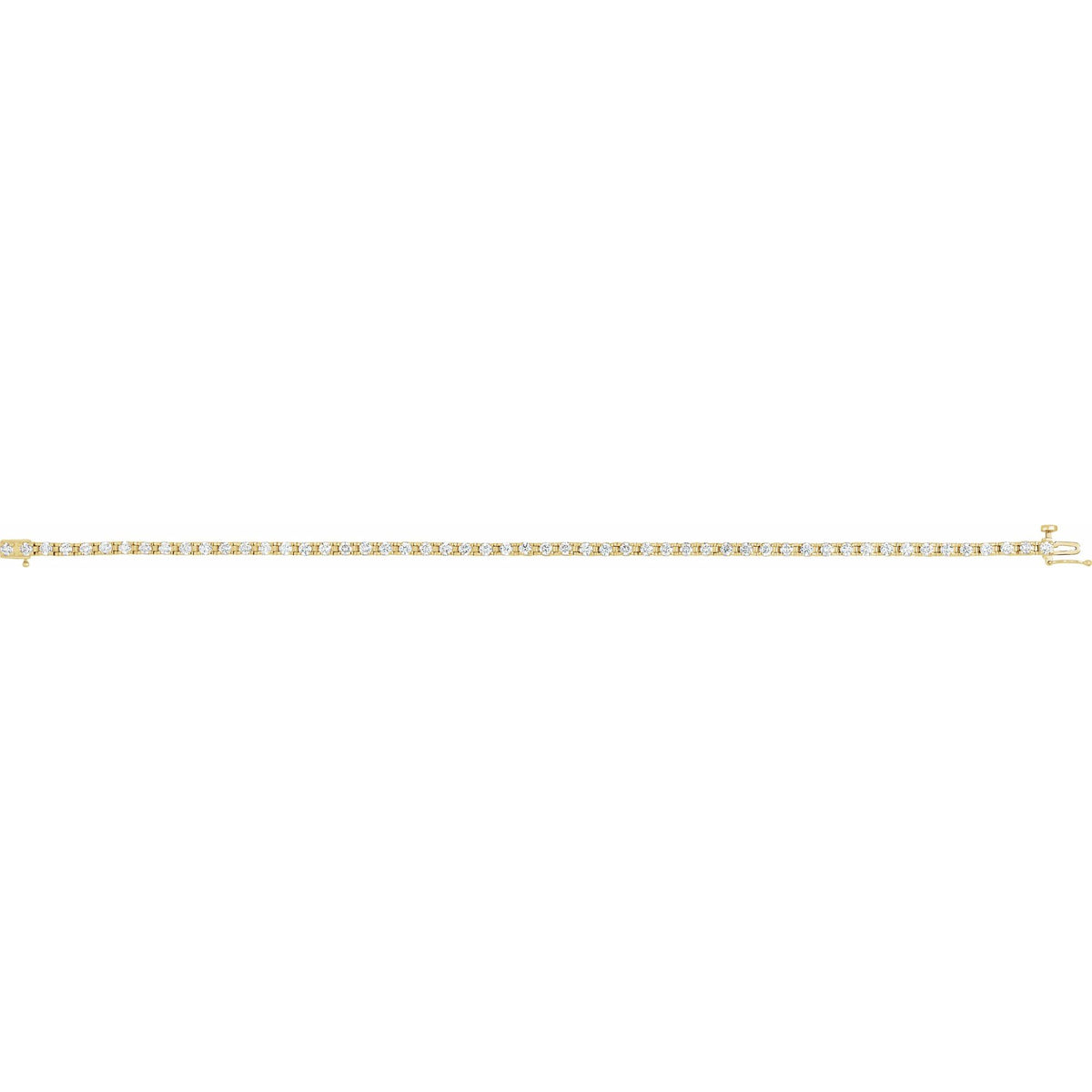 2 1/8 CTW Natural Diamond Line 7" Bracelet