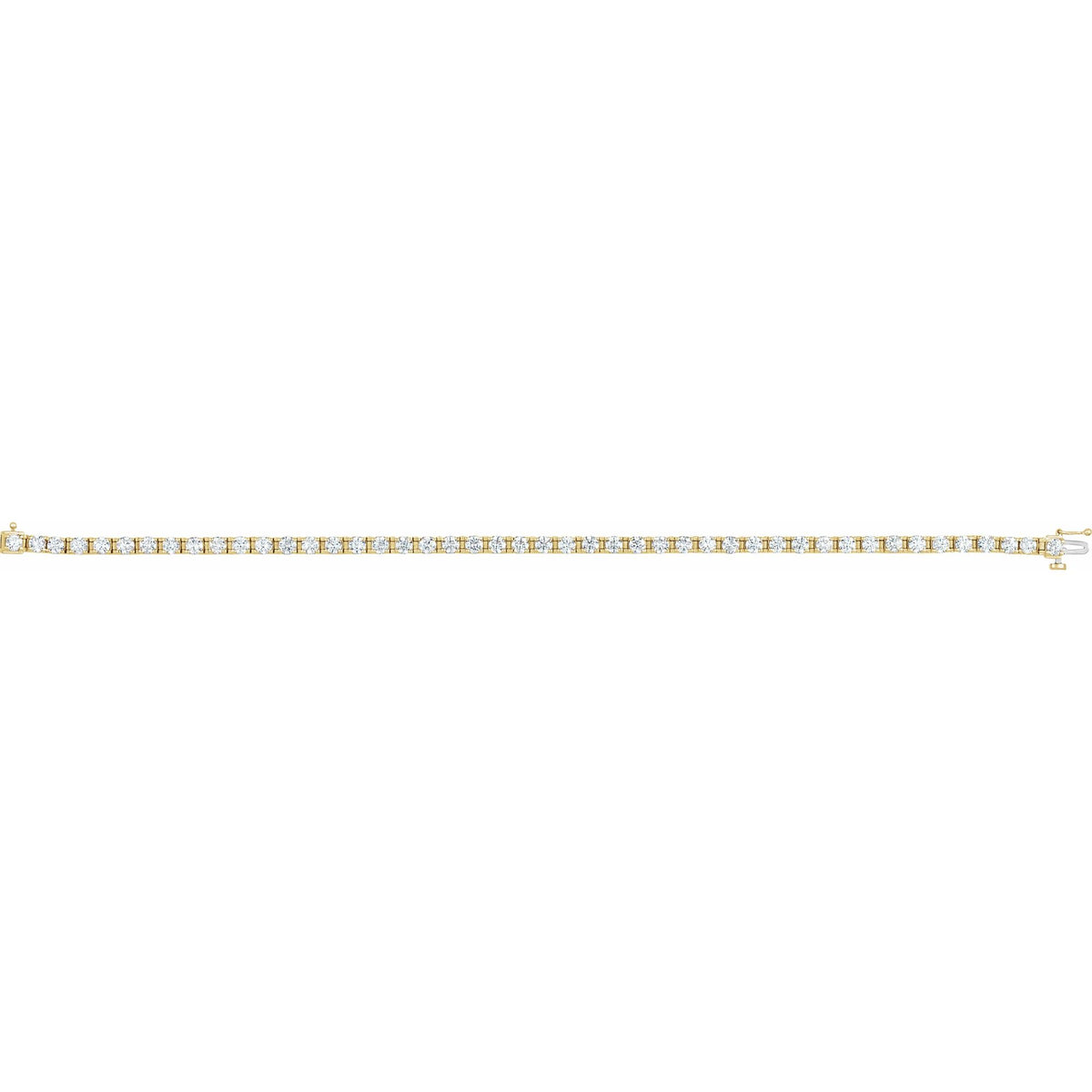 4 3/4 CTW Natural Diamond Line 7" Bracelet