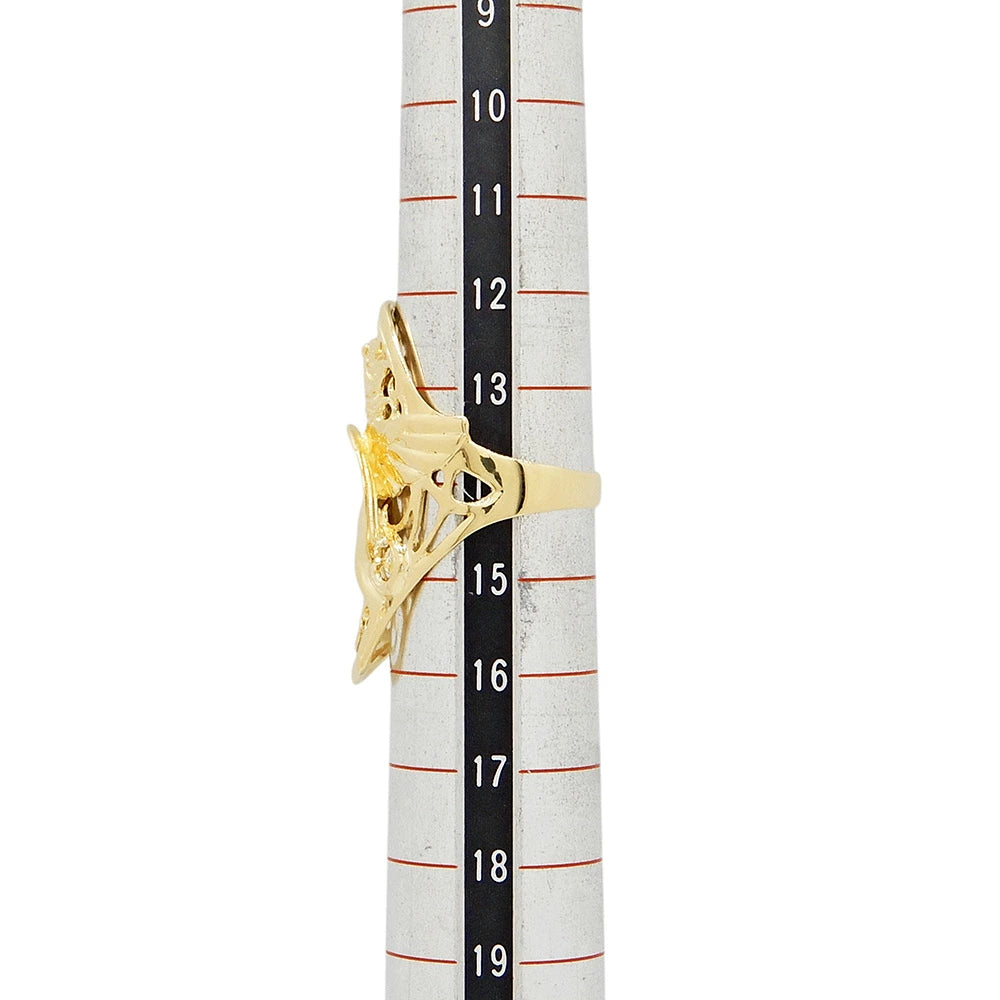 18K Yellow Gold Horse Statement Ring