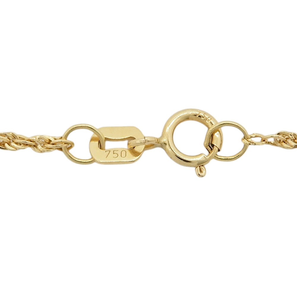 18K Yellow Gold Diamond 0.62ct Pendant Necklace