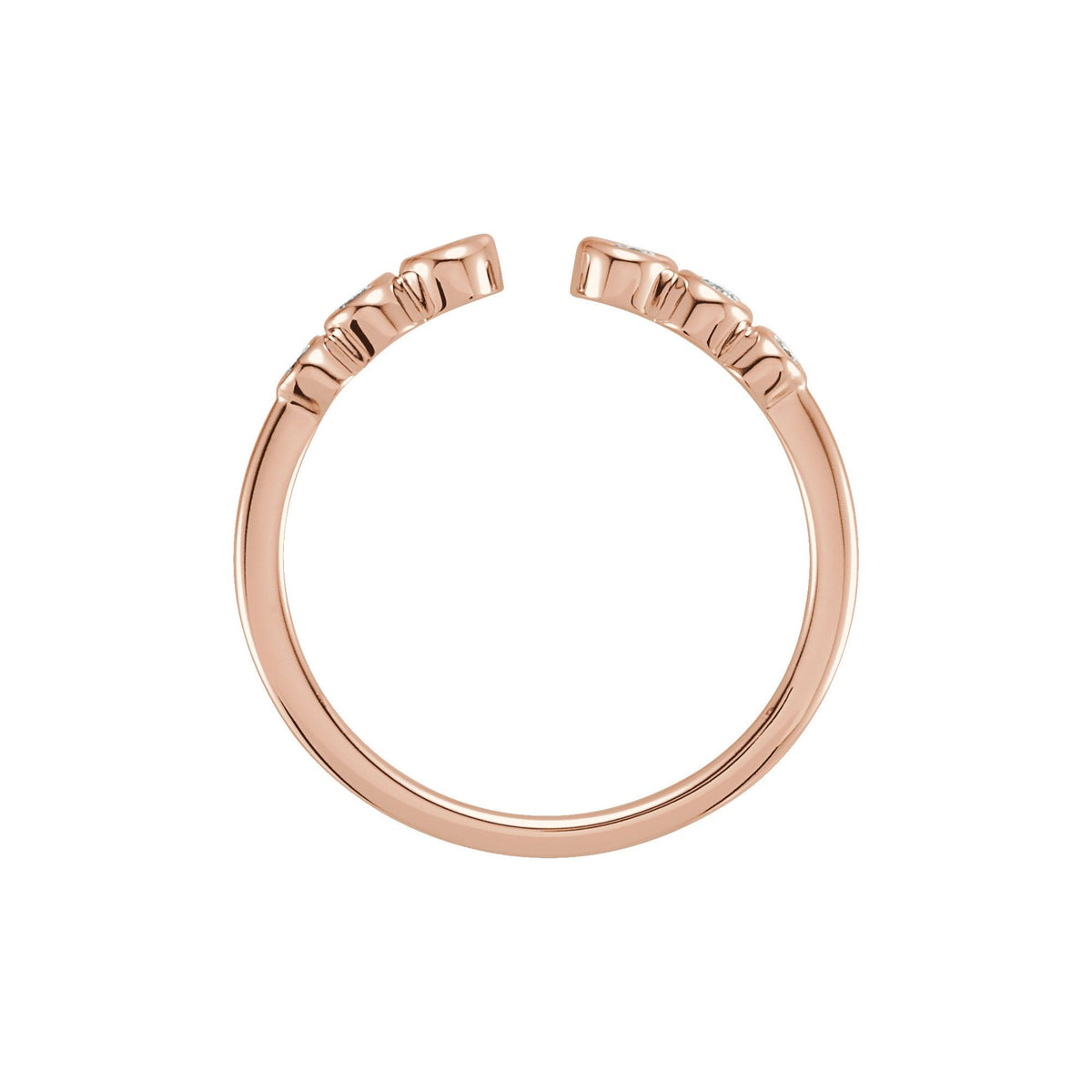 1/4 CTW Natural Diamond Negative Space Ring
