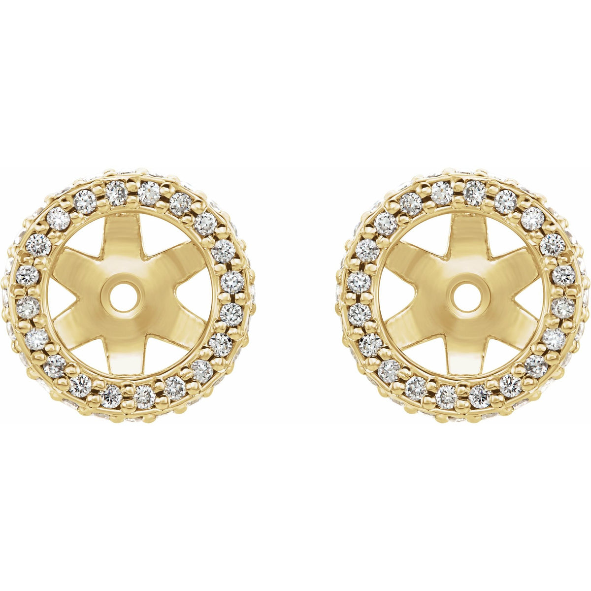 1/5 CTW Natural Diamond Earring Jackets
