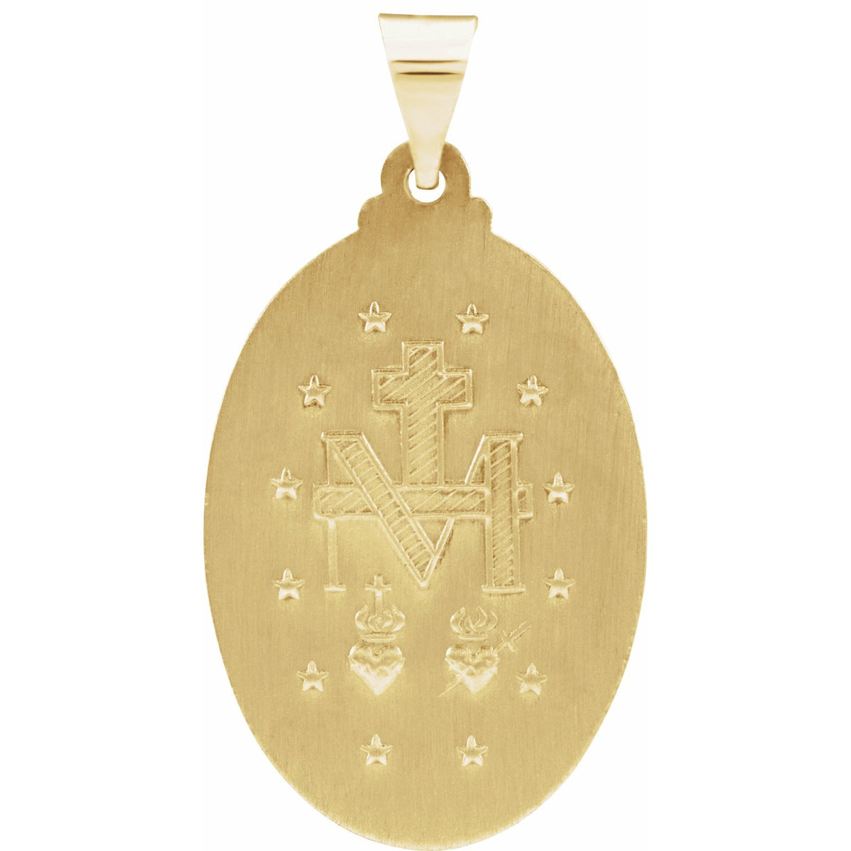 25x18 mm Oval Hollow Miraculous Medal