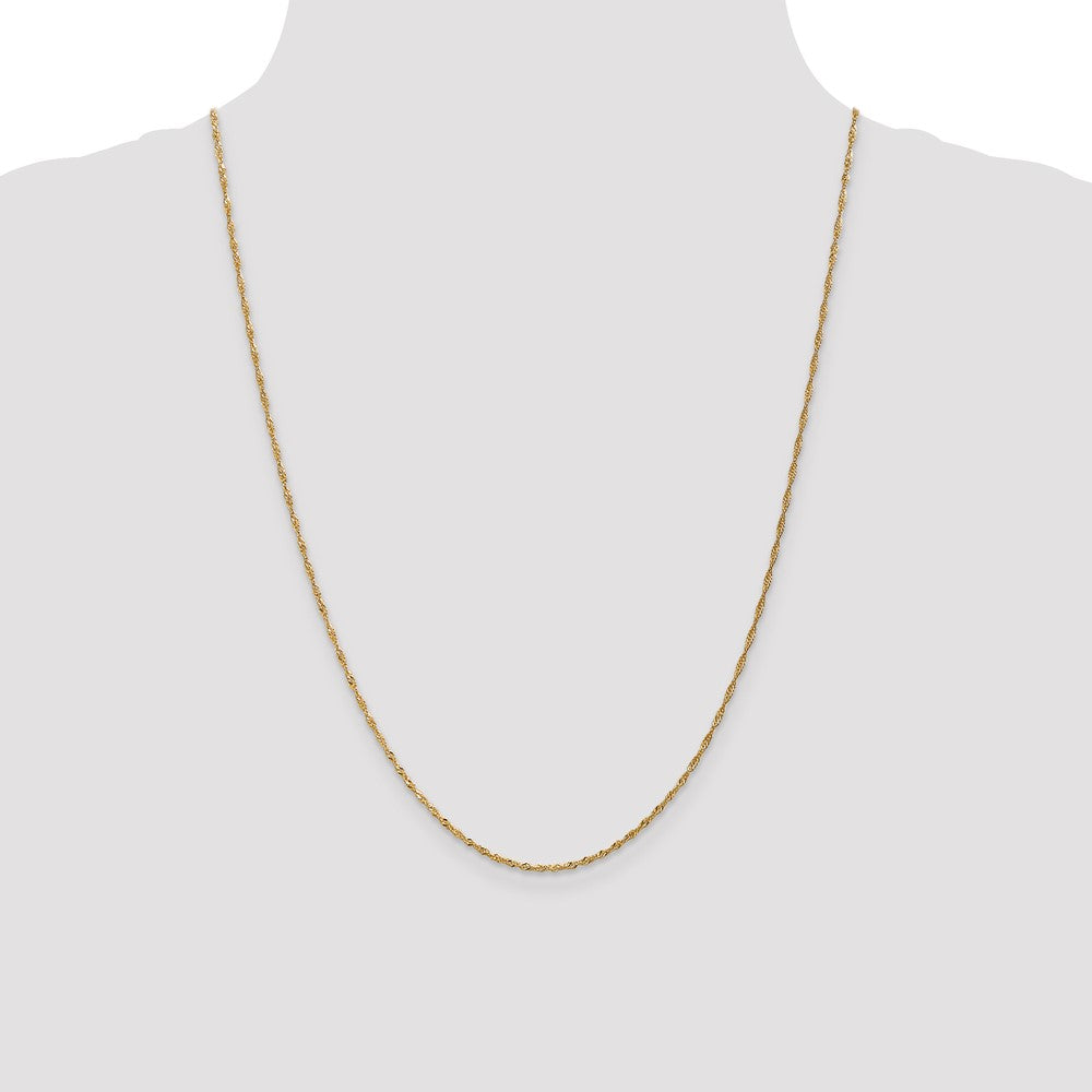 1.3mm Singapore Chain - Yellow Gold