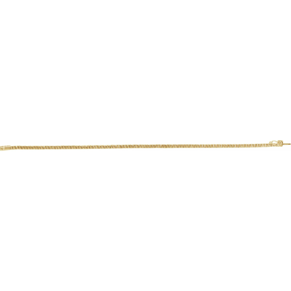1 CTW Natural Diamond Line 7" Bracelet - 1.35mm Width