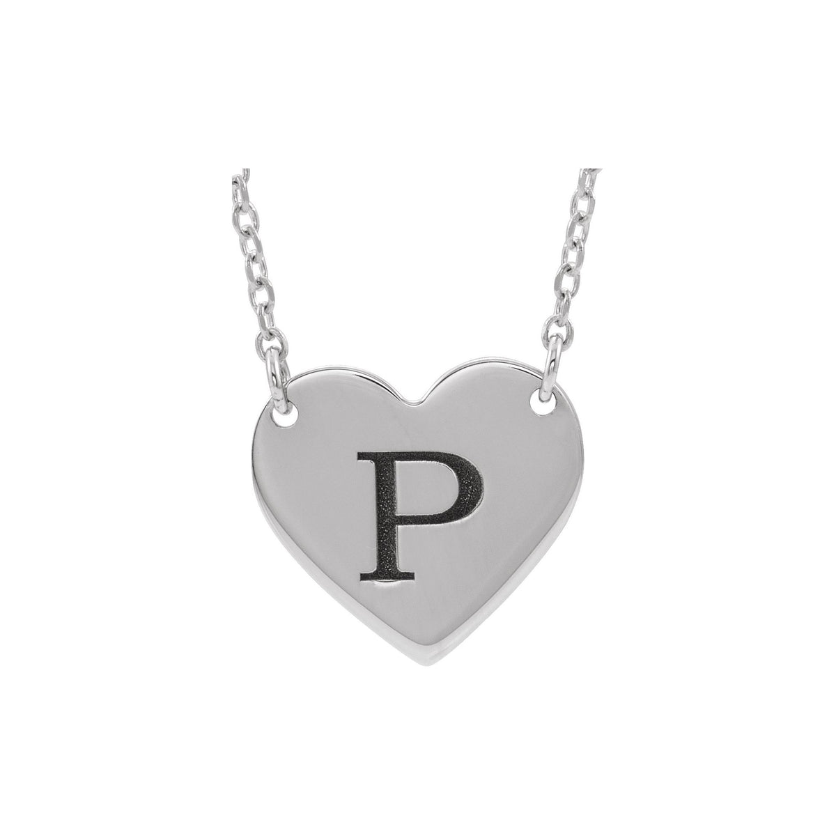 Engravable Heart 16-18" Necklace
