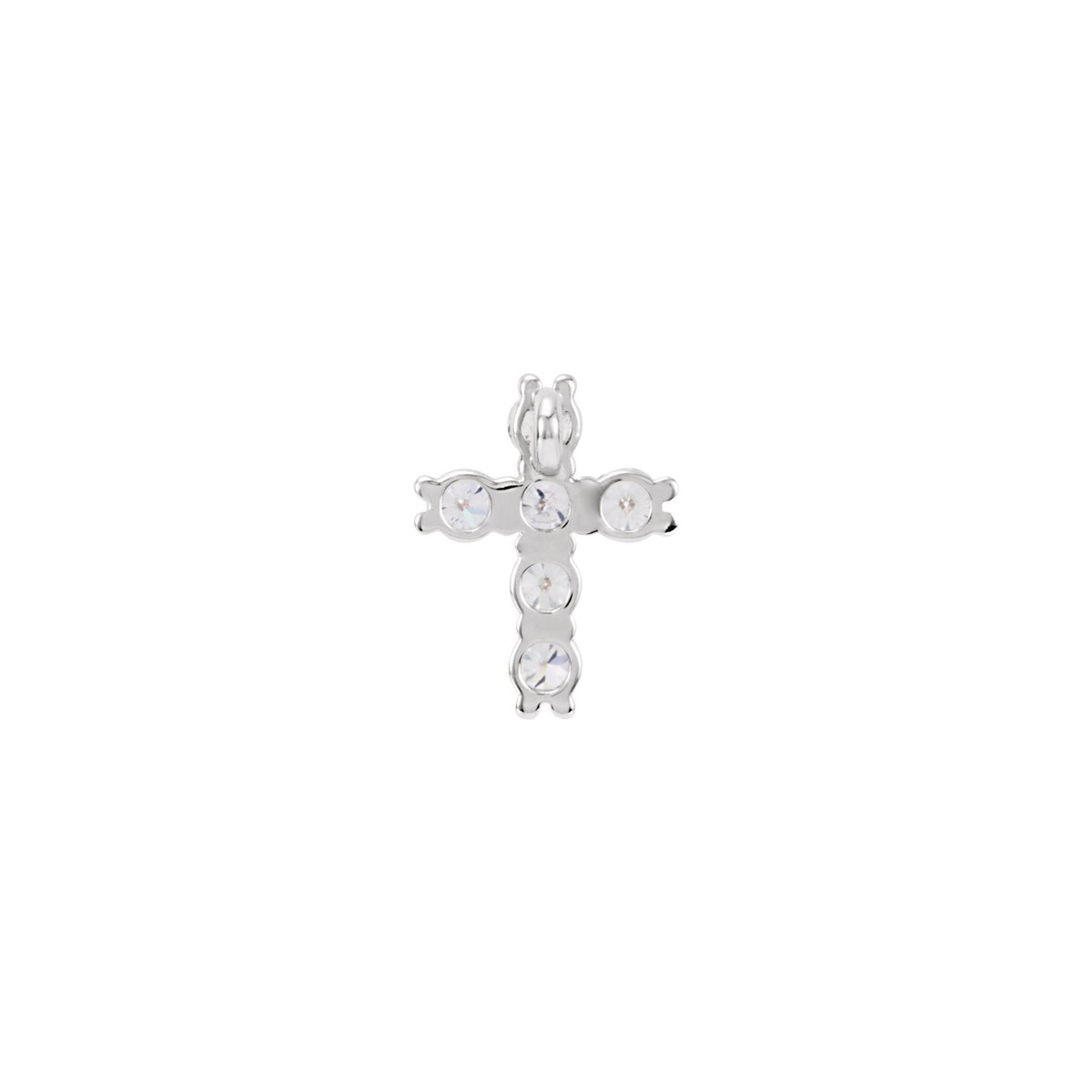 Natural Diamond Cross Necklace or Pendant