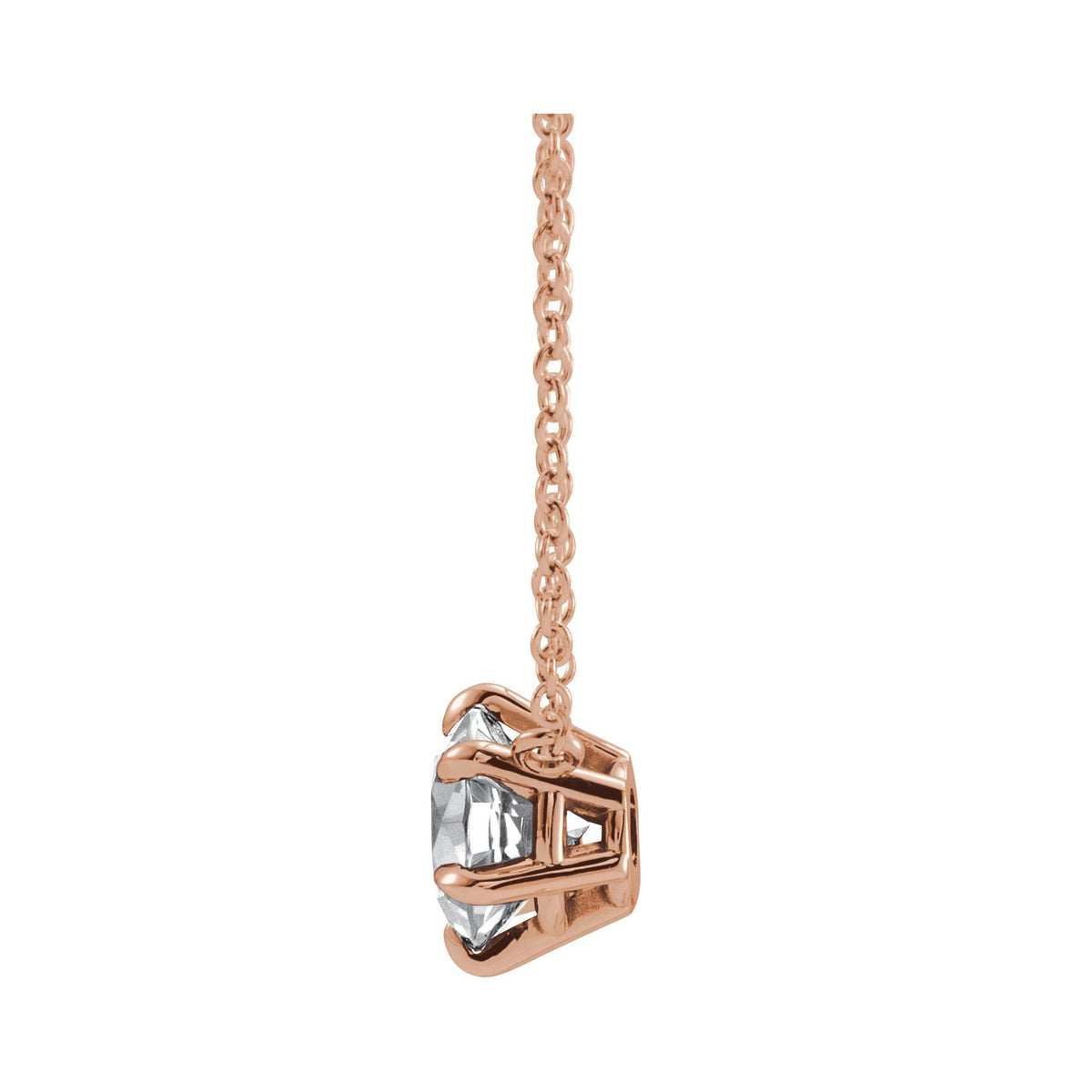 Natural Diamond Solitaire Necklace or Center