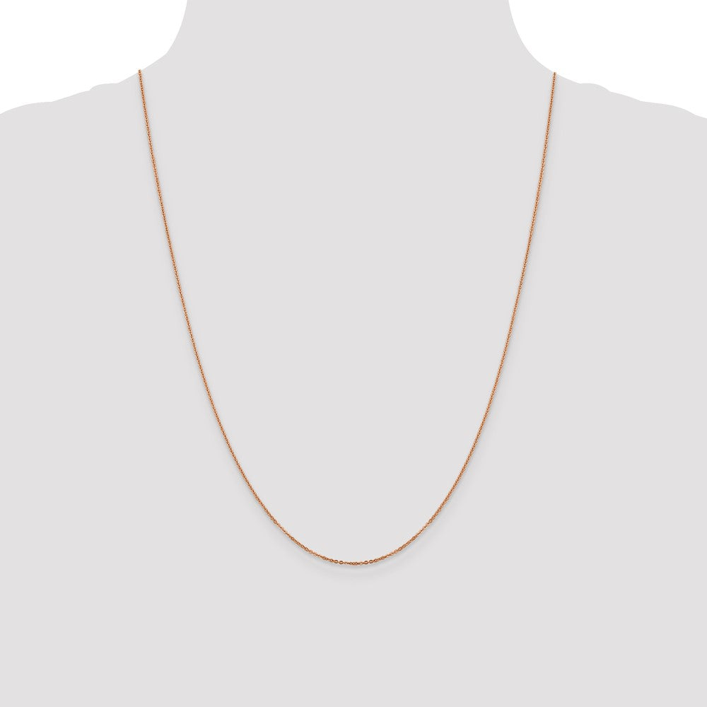 1.1mm Flat Cable Chain - Rose Gold