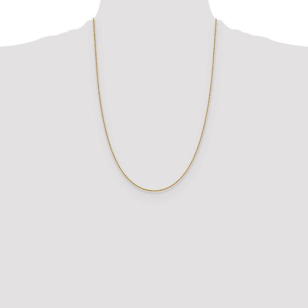 1.15mm D/C Oval Link Chain - Yellow Gold