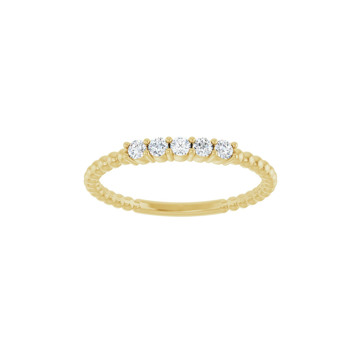 1/6 CTW Natural Diamond Stackable Ring