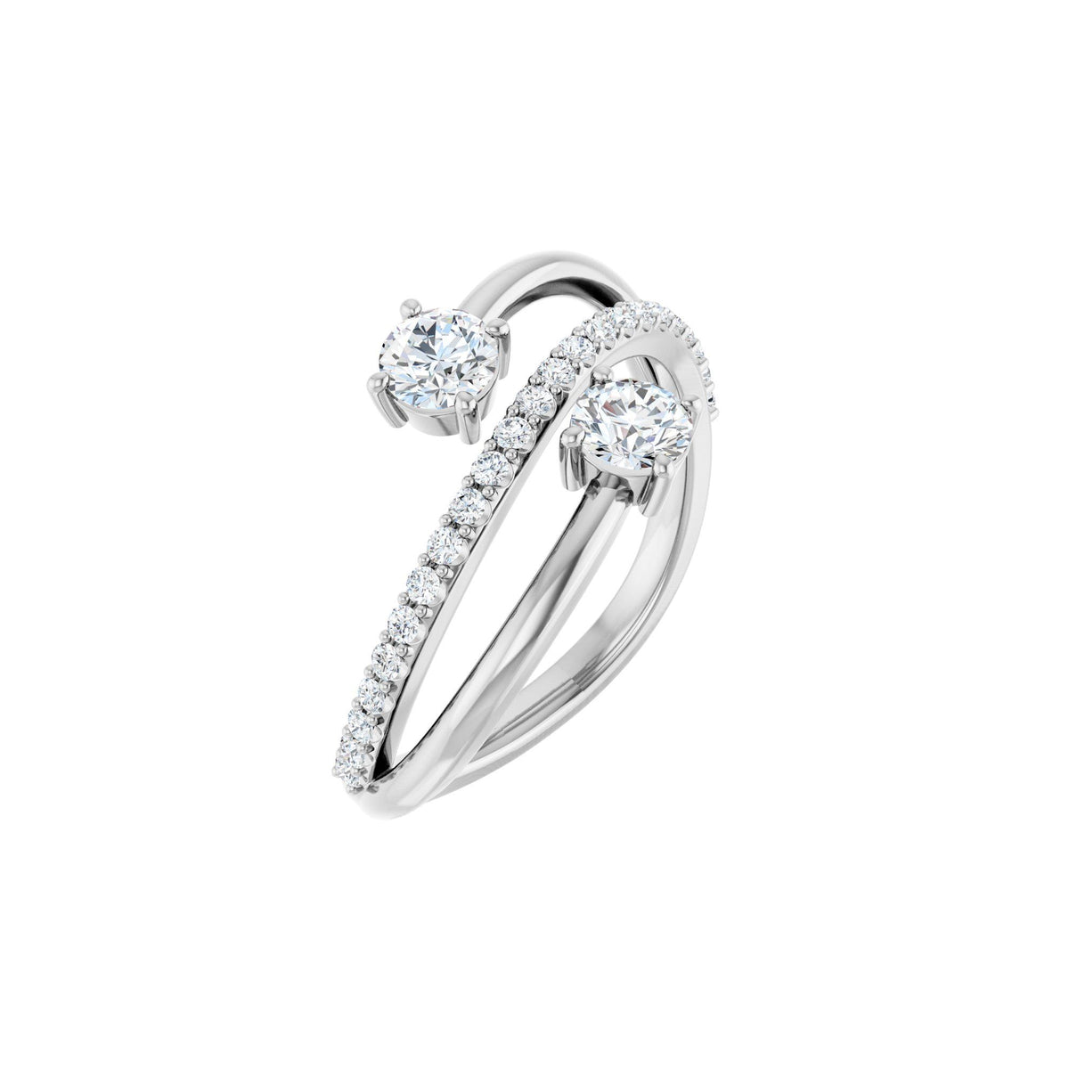 3/4 CTW Natural Diamond Two-Stone Ring
