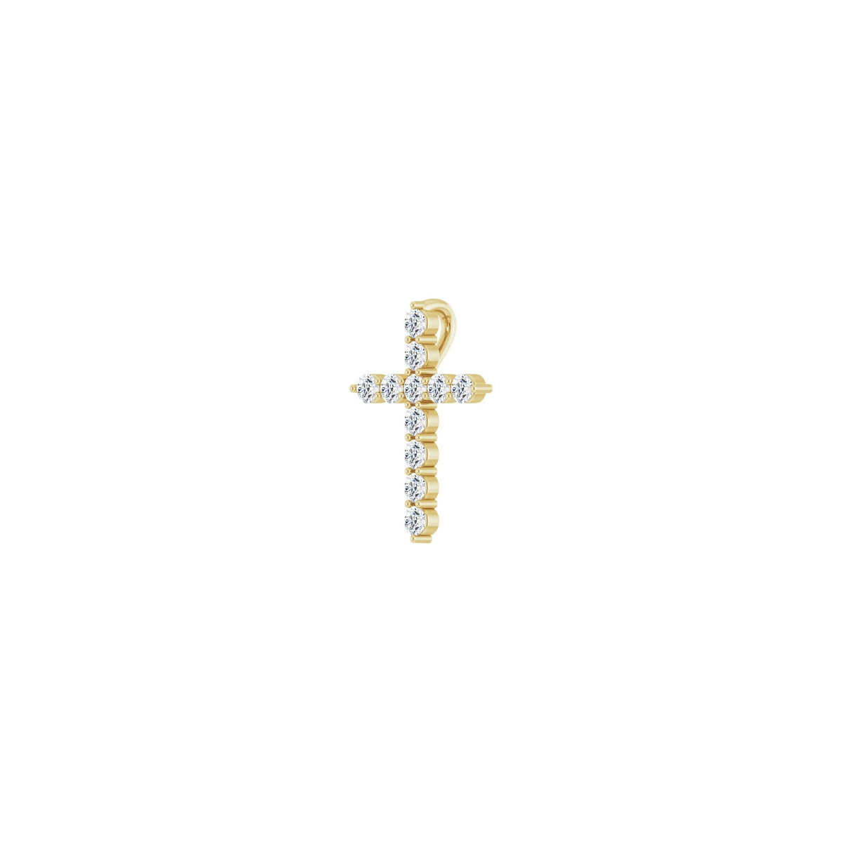 1/4 CTW Natural Diamond Cross Pendant
