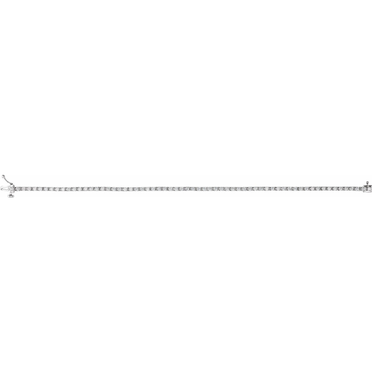 2 CTW Natural Diamond Line 7 1/4" Bracelet