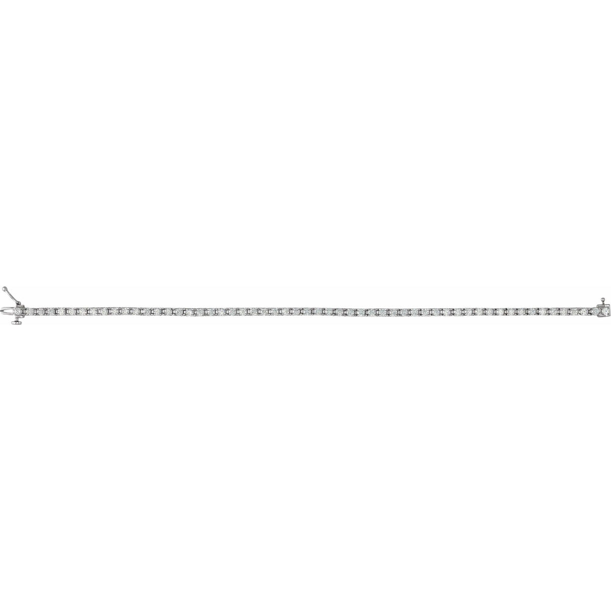 3 CTW Natural Diamond Line 7 1/4" Bracelet