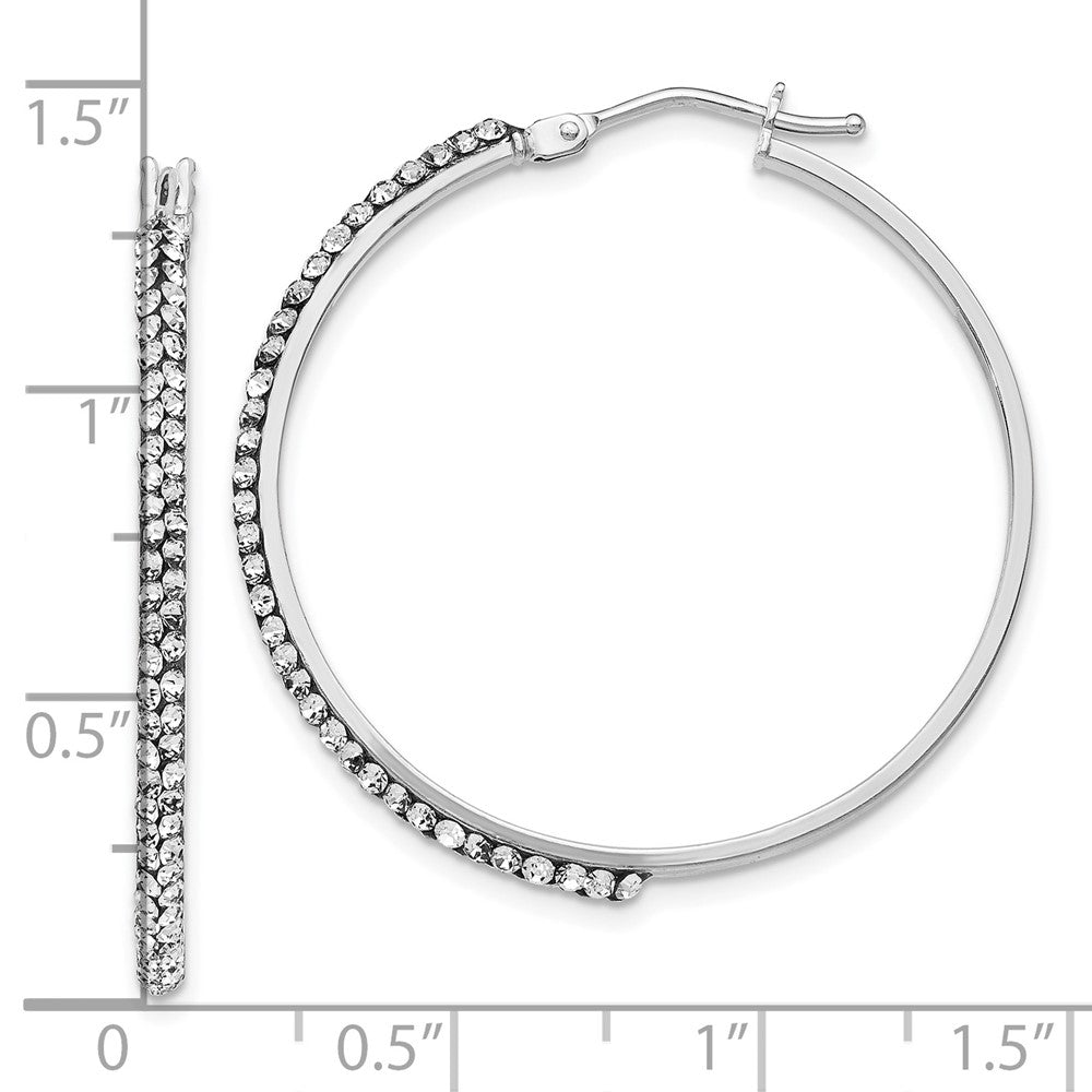 Crystal Hoop Earrings