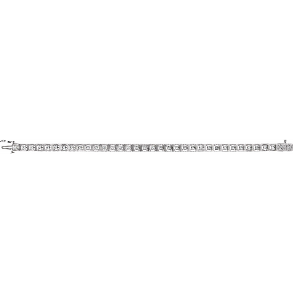 1/2 CTW Natural Diamond Line 7" Bracelet