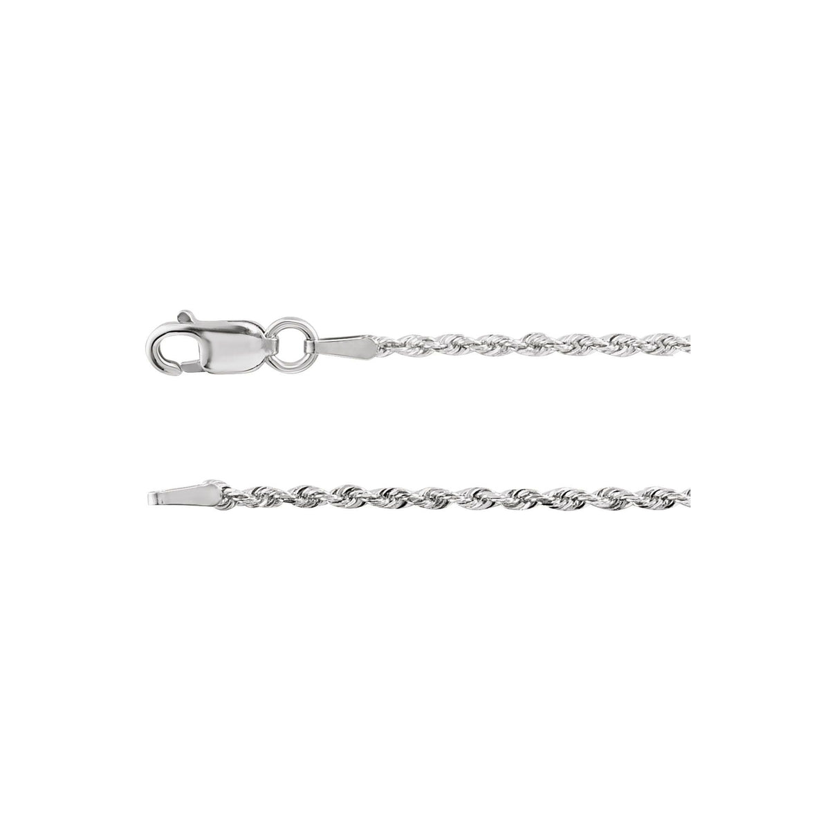 Diamond-Cut Rope Chain 1.3mm