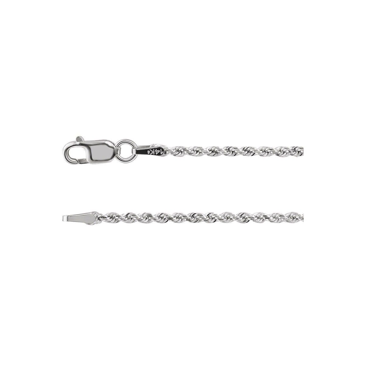 Diamond-Cut Rope Chain 1.6mm