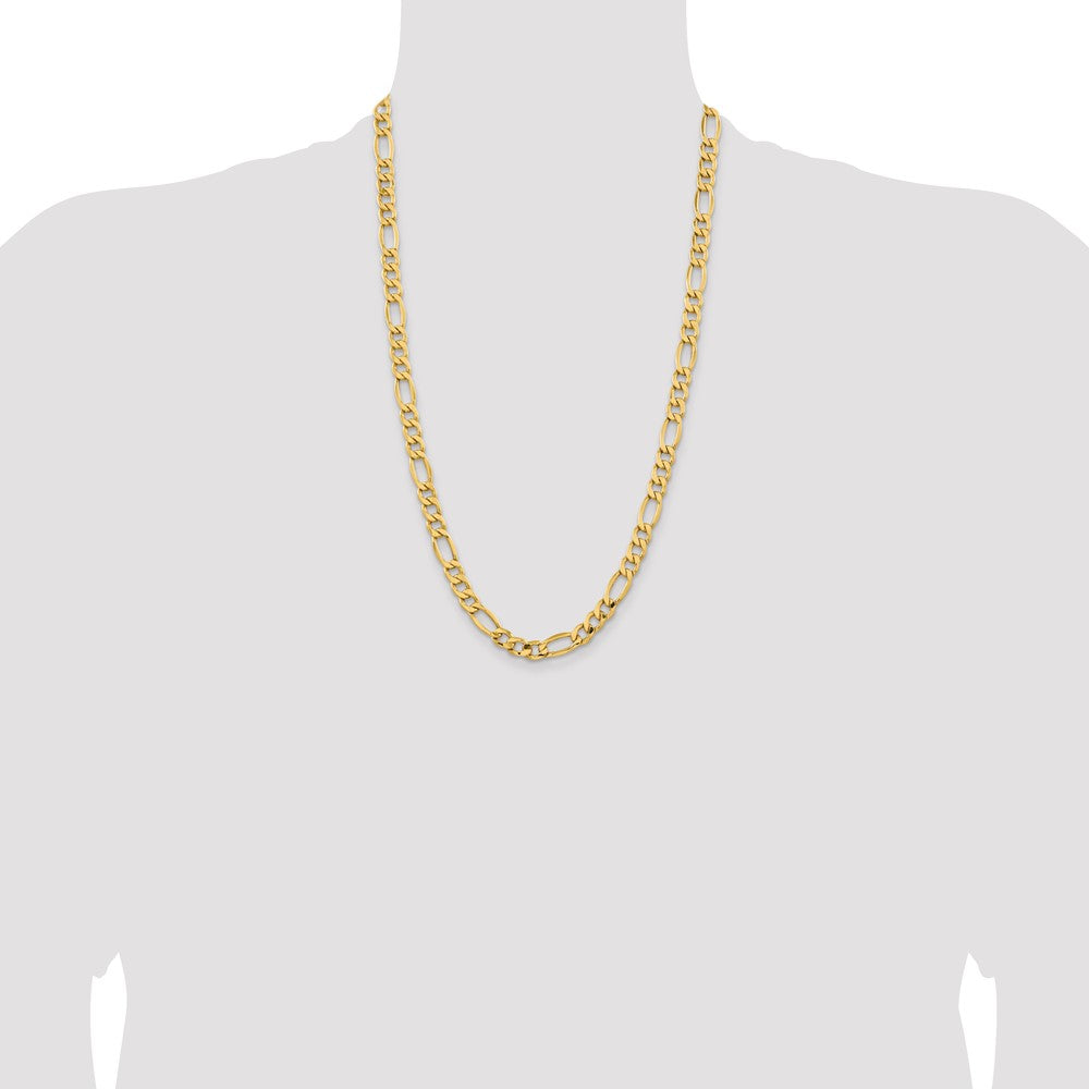 8.5mm Semi-Solid Figaro Chain
