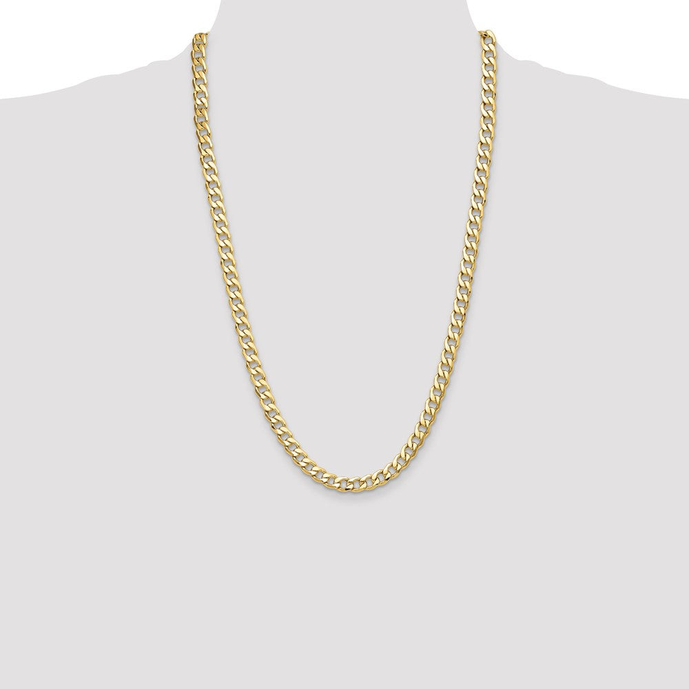 7.5mm Semi-Solid Curb Chain