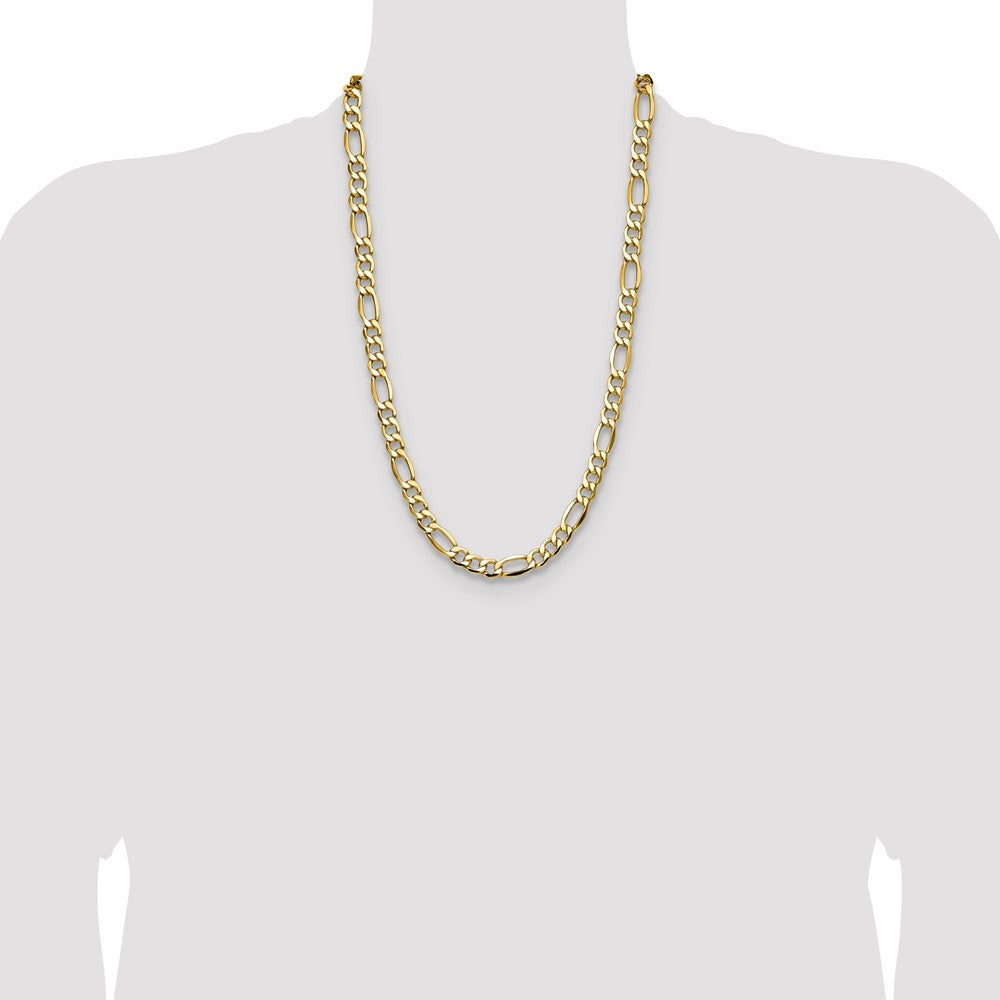 9.4mm Semi-Solid Figaro Chain