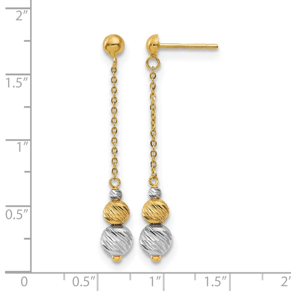 Polished and Textured Dangle Earrings