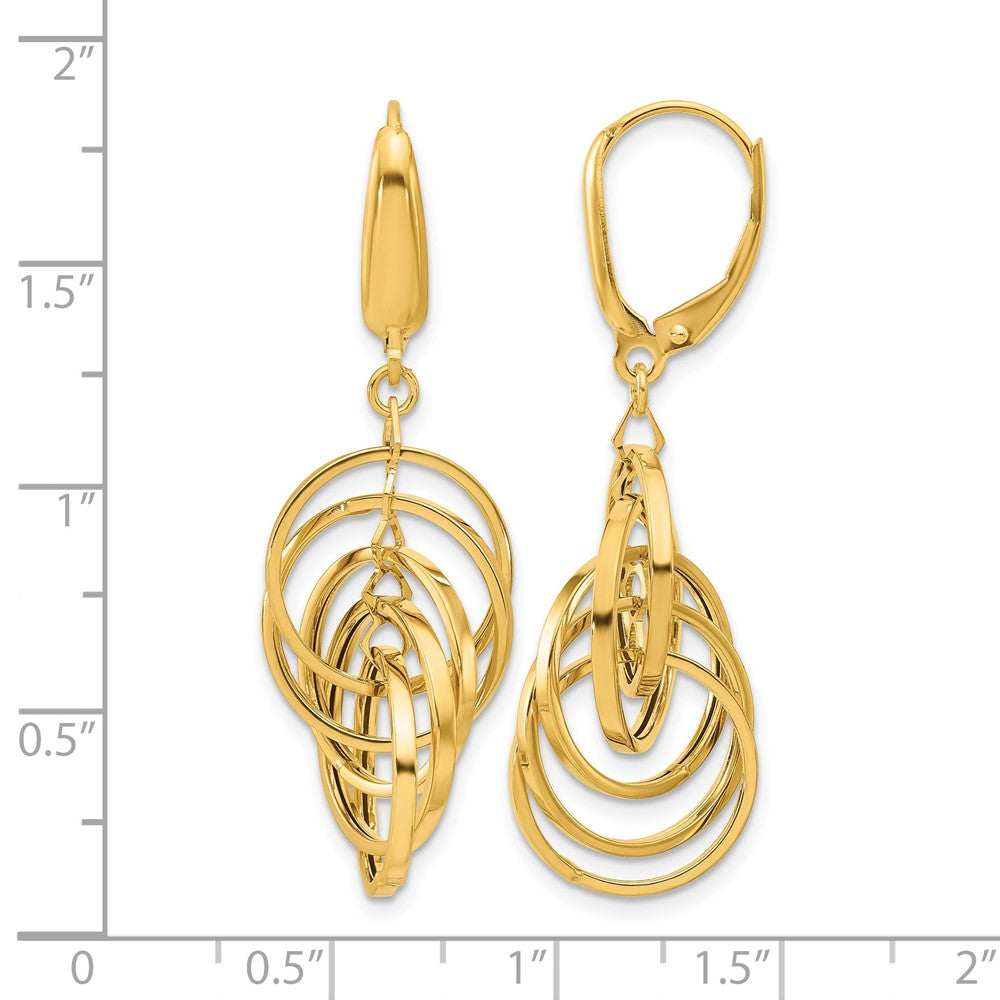 Polished Circles Dangle Earrings