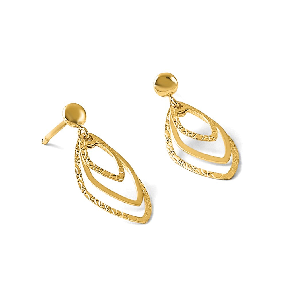 Polished Post Dangle Earrings - 9.31mm