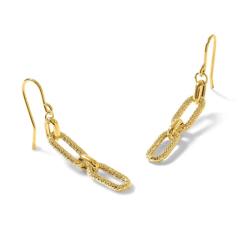 Polished and D/C Link Dangle Earrings