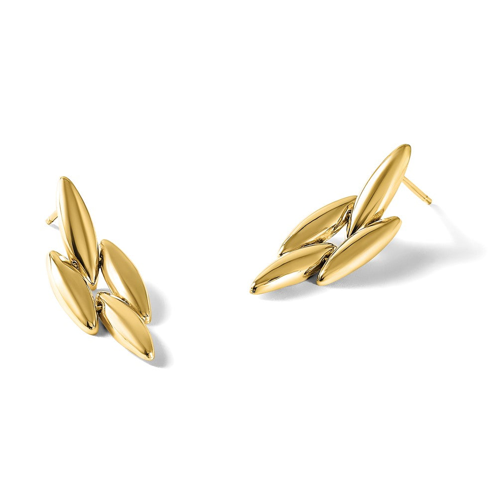Polished Fancy Dangle Post Earrings - 12.75mm