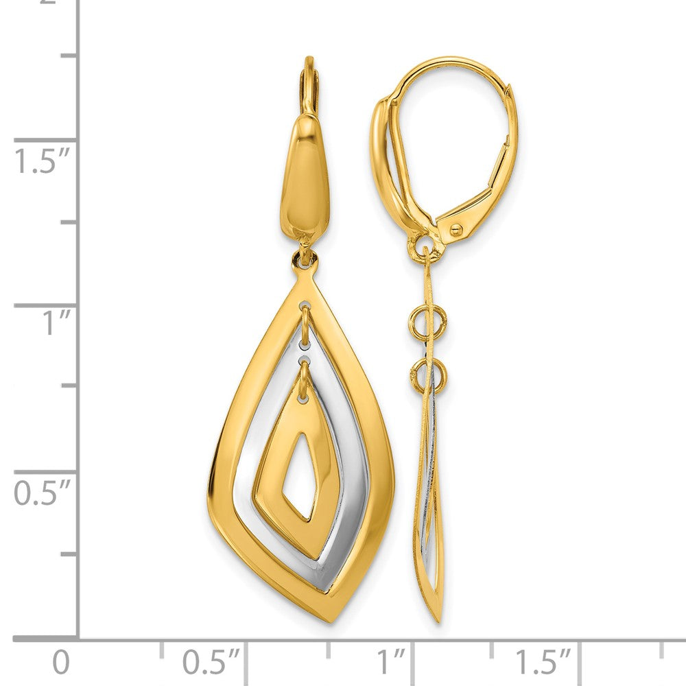 Polished Dangle Leverback Earrings