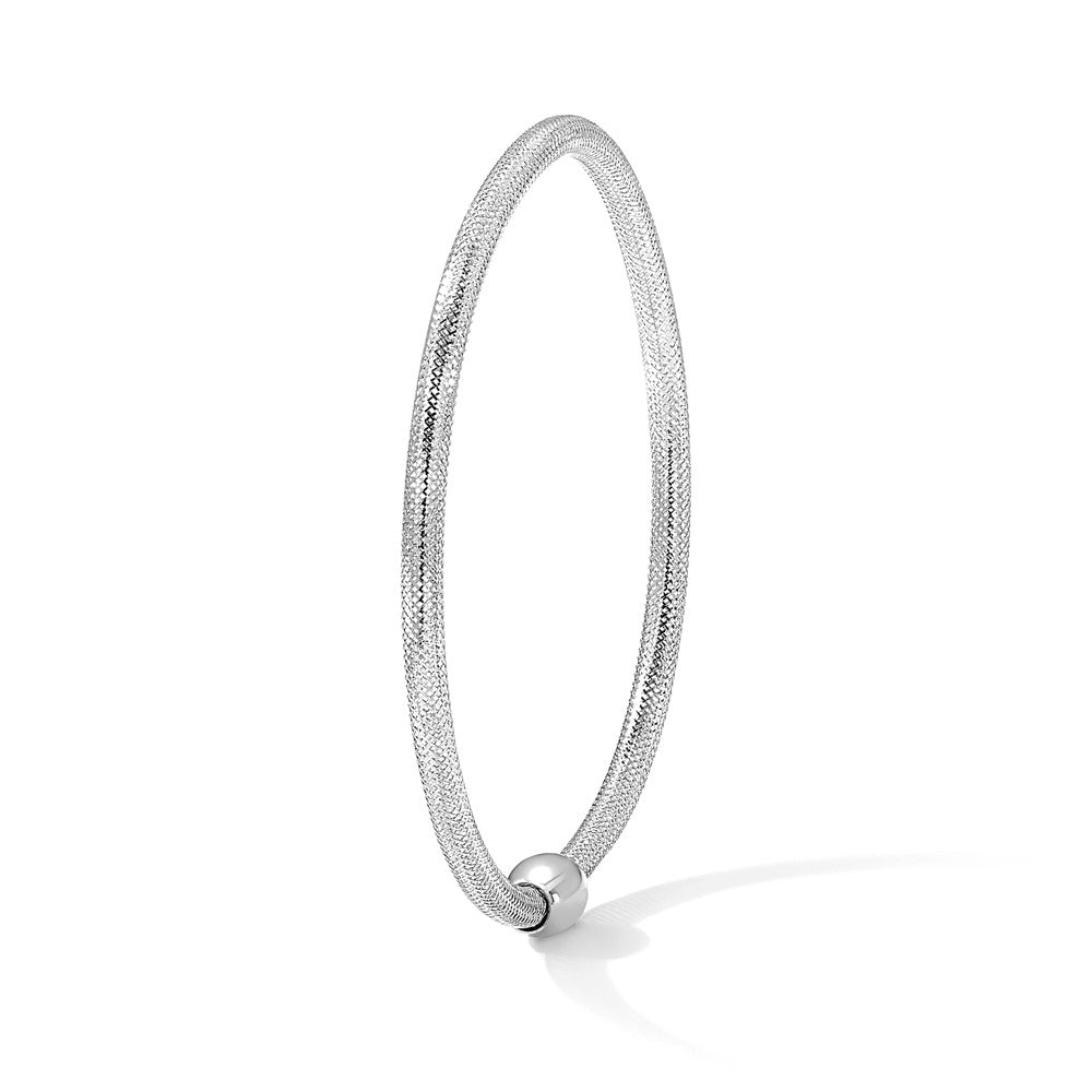 Polished Mesh Stretch Bracelet - 3mm